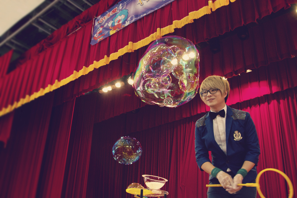 非常夢幻的節目，會後泡泡先生也在會場教小朋友怎麼玩泡泡